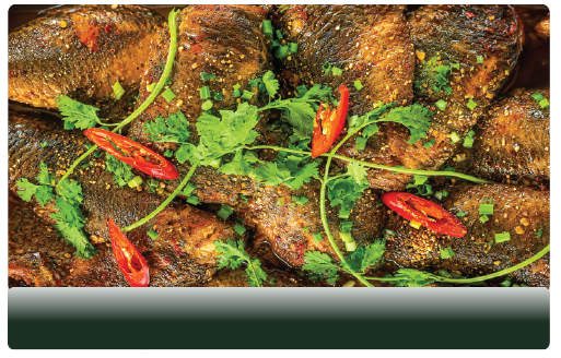 Cá rô đồng kho tiêu